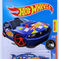 Hot Wheels 2016 - Collector # 003/250 - HW Race Team 3/10 - Custom '12 Ford Mustang - Blue - International 'Showdown' Card