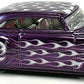 Hot Wheels 2009 - Collector # 049/190 - SUPER Treasure Hunts 7/12 - Custom '53 Chevy - Spectraflame Purple with Flames - Real Riders on White Walls - USA Card