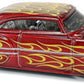 Hot Wheels 2018 - Collector # 109/365 - HW Flames 8/10 - Custom '53 Chevy - Metallic Red - USA 50th Card with Factory Set Sticker