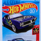 Hot Wheels 2018 - Collector # 128/365 - HW Flames 5/10 - Custom '67 Pontiac Firebird - Blue - USA 50th Card