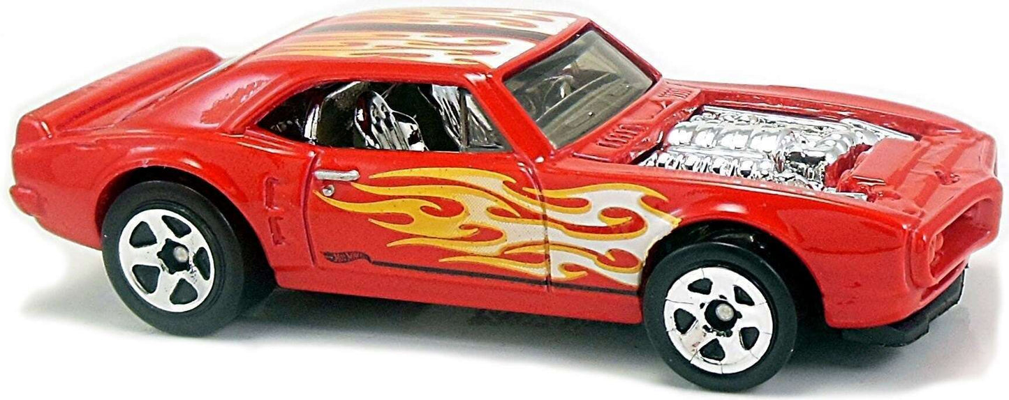 Hot Wheels 2018 - Collector # 128/365 - HW Flames 5/10 - Custom '67 Pontiac Firebird - Red - USA 50th Card