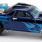 Hot Wheels 2014 - Collector # 116/250 - HW Off-Road / Hot Wheels Test Facility / Treasure Hunts - Custom '71 El Camino - Metalflake Blue / Circle Flame Logo on Sides - M5 Wheels - International Card