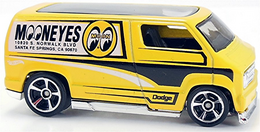 Hot Wheels 2015 - Collector # 020/250 - HW City / HW Performance - Custom '77 Dodge Van - Yellow / Mooneyes - M5 Wheels - USA Card with 'Team Hot Wheels Win' Promo