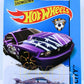 Hot Wheels 2014 - Collector # 018/250 - HW City / HW Goal - Custom '12 Ford Mustang - Metalflake Purple - International 'Showdown' Card