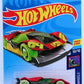 Hot Wheels 2018 - Collector # 220/365 - HW Glow Wheels 10/10 - New Models - Cyber Speeder - Red - International Card