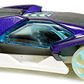Hot Wheels 2018 - Collector # 135/365 - HW Glow Wheels 10/10 - New Models - Cyber Speeder - Metalflake Purple - USA 50th Card