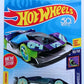 Hot Wheels 2018 - Collector # 135/365 - HW Glow Wheels 10/10 - New Models - Cyber Speeder - Metalflake Purple - USA 50th Card