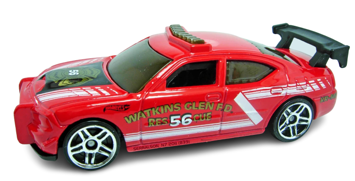 Hot Wheels 2011 Collector 170 244 HW Main Street 10 10 Dodge Charger Drift Red USA