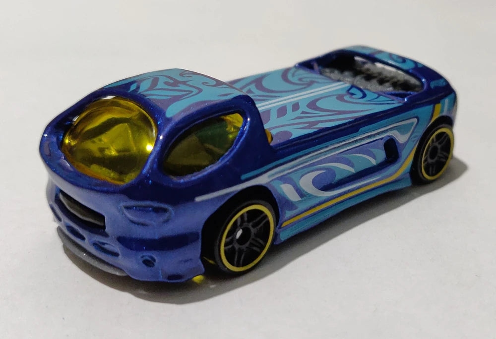 Hot Wheels 2019 - Gift Pack # FYL21 - Wave Cravers - '55 Chevy - Lite Blue, Sharkruiser - Red, Deora II - Blue, '65 Ford Ranchero - Black, Qombee - Purple