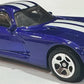 Hot Wheels 2025 - Collector # 176/250 - Then and Now 4/10 - '96 Dodge Viper GTS - Viper GTS Blue / White Racing Stripes - 5 Spoke Wheels - International Card