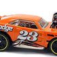 Hot Wheels 2017 - Collector # 006/365 - Tooned 5/10 - Dodge Charger Daytona - Orange / #23 - USA Card