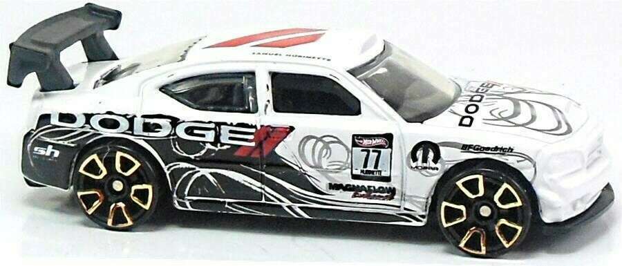 Hot Wheels 2012 - Collector # 097/247 - Faster Than Ever 7/10 - Dodge Charger Drift - White - FTE 2 Wheels - USA Card