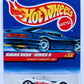 Hot Wheels 1999 - Collector # 972 - Sugar Rush Series II 4/4 - Dodge Concept Car - White / 'Baby Ruth' - 5 Dot Wheels - Metal/Metal - Unpainted Base - USA Blue Car Card