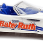 Hot Wheels 1999 - Collector # 972 - Sugar Rush Series II 4/4 - Dodge Concept Car - White / 'Baby Ruth' - 5 Dot Wheels - Metal/Metal - Painted Base - USA Blue Car Card