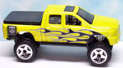 Hot Wheels 2008 - Collector # 138/196 - TEAM: Hot Trucks 2/4 - Dodge Ram 1500 - Yellow - OR5SP Wheels - USA Card