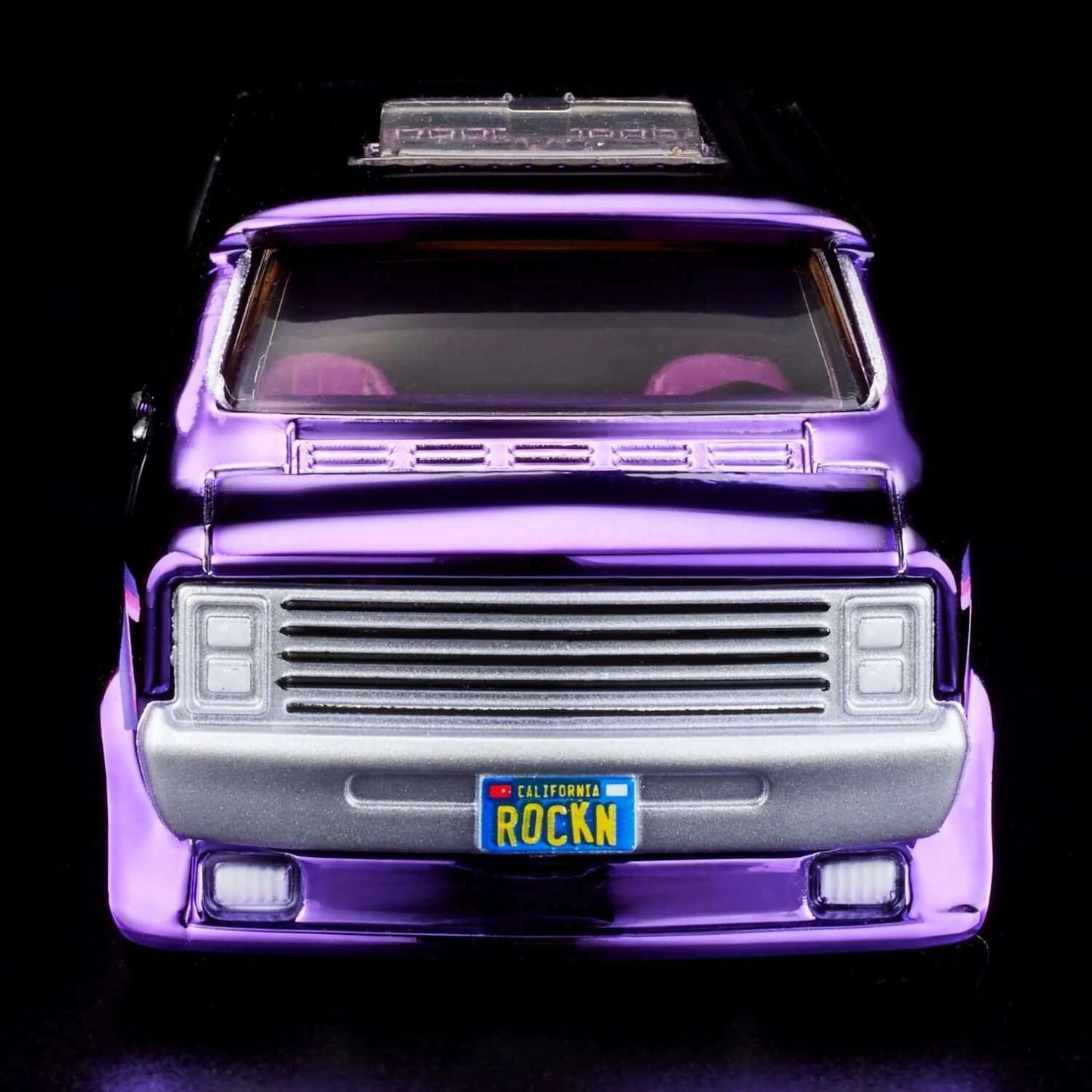Hot Wheels 2024 - HWC/RLC Exclusive - Dodge Tradesman - Spectraflame Purple - Metal/Metal - Real Riders - Opening Doors - Acrylic Display Case