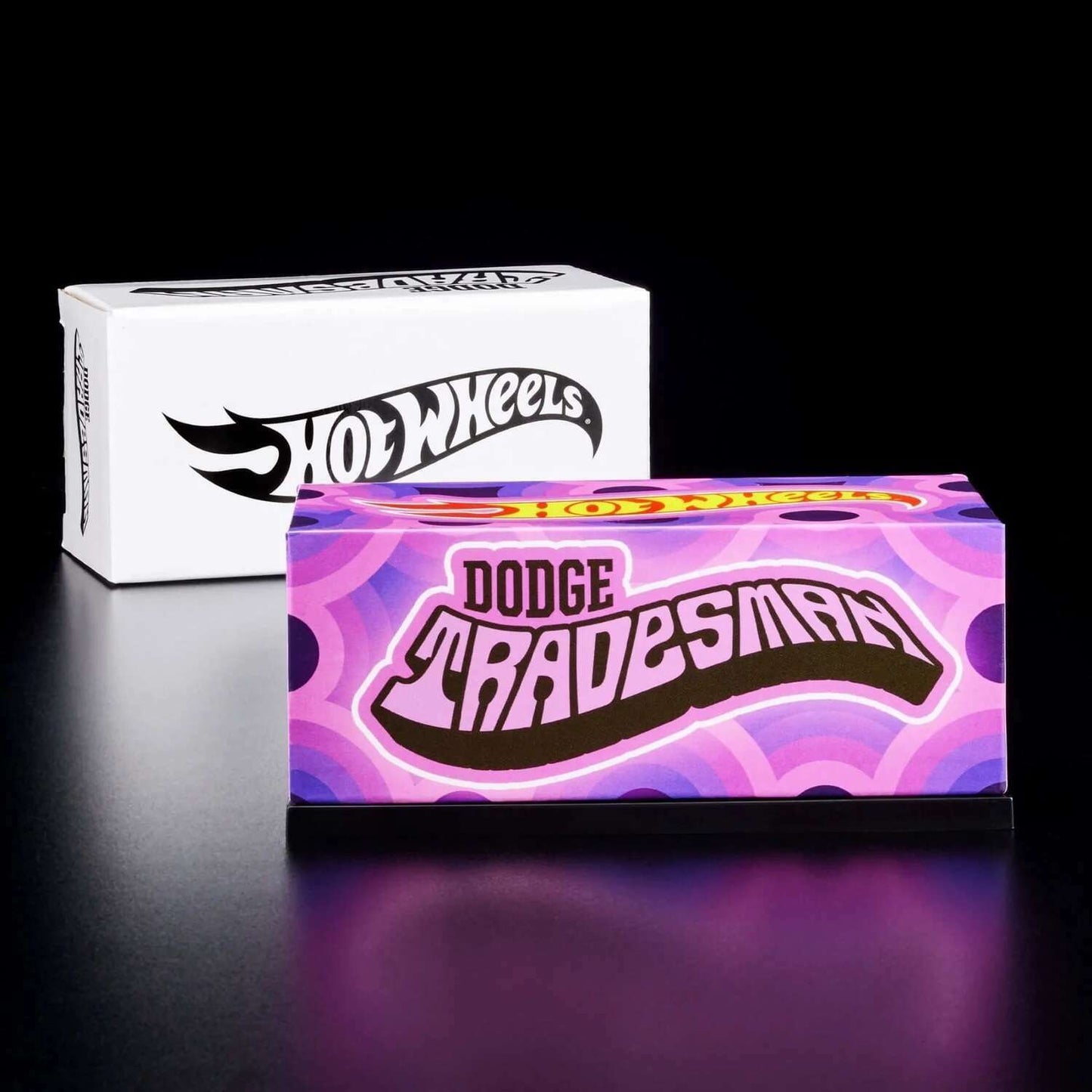 Hot Wheels 2024 - HWC/RLC Exclusive - Dodge Tradesman - Spectraflame Purple - Metal/Metal - Real Riders - Opening Doors - Acrylic Display Case