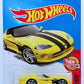 Hot Wheels 2017 - Collector # 281/365 - Then And Now 9/10 - Dodge Viper RT/10 - Yellow -  International Card