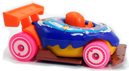 Hot Wheels 2022 - Collector # 061/250 - Fast Foodie 3/5 - New Models - Sweet Driver - Purple & Orange - USA Card