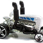 Hot Wheels 2008 - Collector # 006/196 - New Models 6/40 - Dragter (Tractor) - White - Large OH5Sp Rear Wheels - USA Card (Copy)