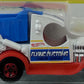 Hot Wheels 2013 - Flying Customs / Mix 1 - Dumpin' A - Red White & Blue - Red Basic Wheels - Metal/Metal - Flip Up Bed - Target Exclusive - MPN X81867