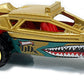 Hot Wheels 2017 - Collector # 258/365 - HW Daredevils 5/10 - Dune It Up - Gold / Shark Teeth - USA 'Steve Caballero' Card