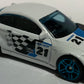 Hot Wheels 2021 - Theme / Easter / Spring Series 1/5 - 2016 BMW M2 - White - Teal PR5 Wheels - Grocery Store Exclusive