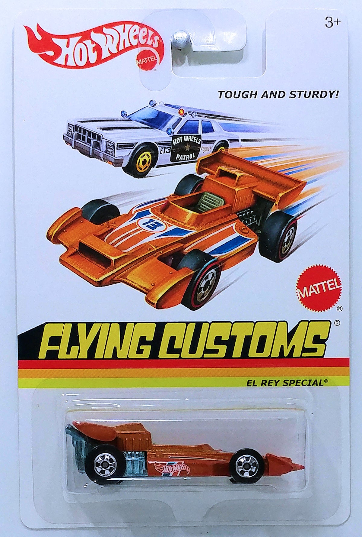 Hot Whels 2013 - Flying Customs Series / Mix 4 - El Rey Special - Dark Orange - Basic Wheels - Metal/Metal - Target Exclusive