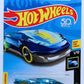 Hot Wheels 2018 - Collector # NONE - X-Raycers 1/10 - Treasure Hunts - El Viento - Transparent Blue & Blue - USA 50th Card