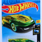 Hot Wheels 2018 - Collector # 227/365 - X-Raycers 1/10 - El Viento - Transparent Yellow & Green - International Card