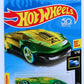Hot Wheels 2018 - Collector # 227/365 - X-Raycers 1/10 - El Viento - Transparent Yellow & Green - USA 50th Card