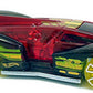 Hot Wheels 2018 - Collector # 159/365 - X-Raycers 9/10 - New Models - Electrack - Transparent Red - USA 50th Card