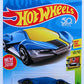 Hot Wheels 2018 - Collector # 365/365 - HW Exotics 10/10 - New Models - Exotique - Satin Blue - USA 50th Card