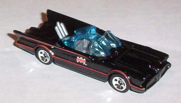 Hot Wheels 2007 - Collector # 015/156 - First Editions 15/36 - TV Batmobile - Black - Textured Grille - IC