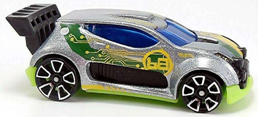 Hot Wheels 2015 - Collector # 076/250 - HW Off-Road / Road Rally - Fast 4WD - Silver Metalflake - USA 'Showdown' Card