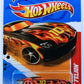 Hot Wheels 2012 - Collector # 204/247 - Thrill Racers / Volcano - Fast Felion - Black / Flames / #10 - USA