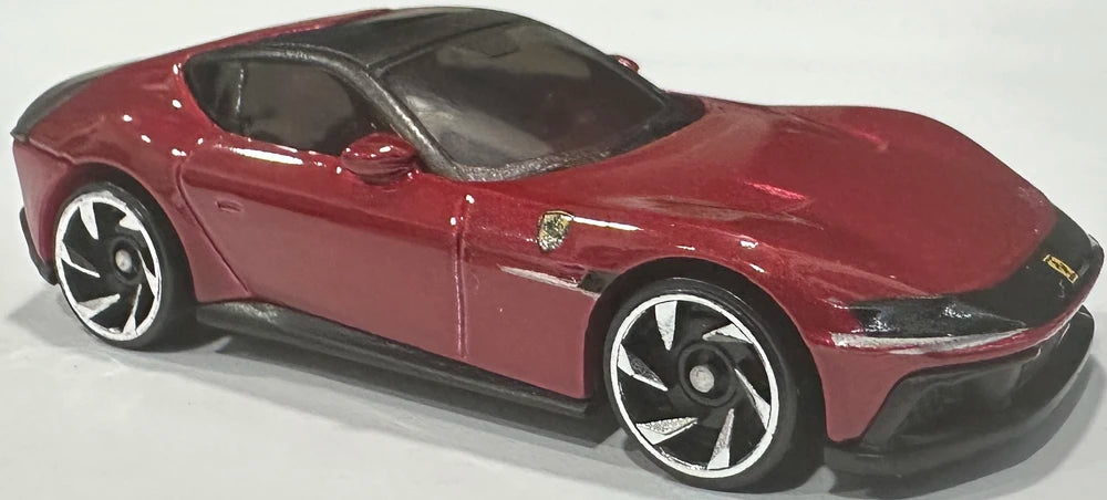 Hot Wheels 2026 - Collector # 094/250 - Ferrari 4/5 - New Models - Ferrari 12Cilindri - Red (Rosso Imola) - RA6 Wheels - USA '2026' Card
