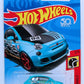 Hot Wheels 2018 - Collector # NONE - HW Daredevils 2/5 - Fiat 500 - Sky Blue - USA 50th Card