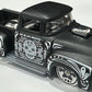 Hot Wheels 2025 - Collector # 233/250 - Celebration Racers 8/10 - Custom '56 Ford Truck - Matte Black - Skull Wheels - USA Card