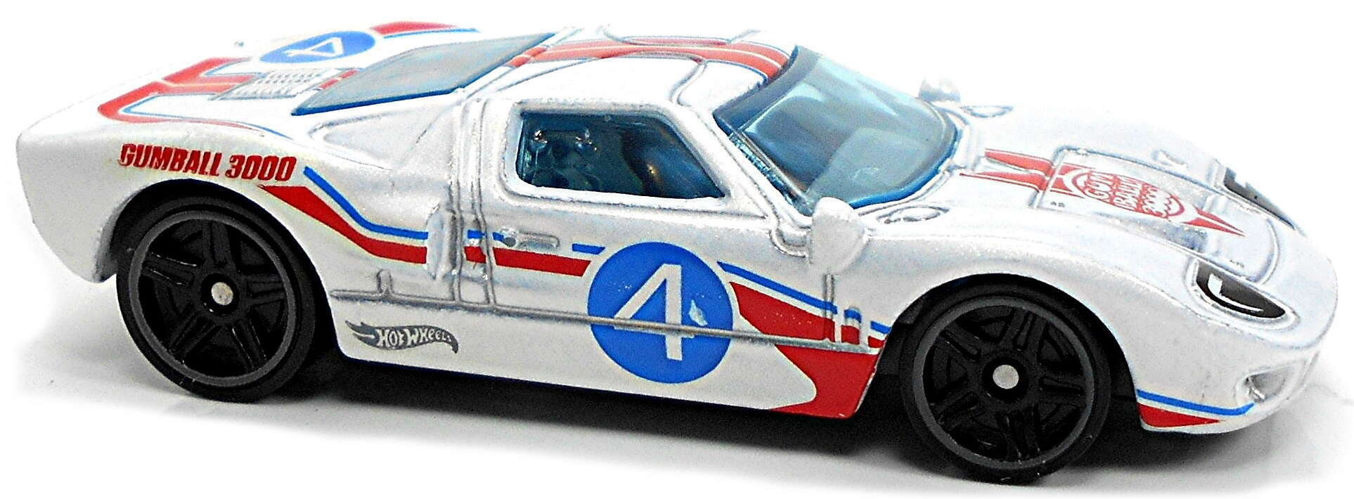 Hot Wheels 2021 Collector 078/250 Then And Now 1/10 Ford GT-40 White Gum Ball 3000 USA Card