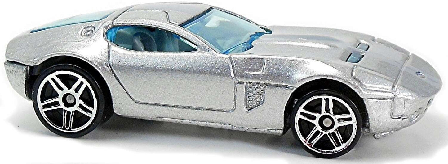 Hot Wheels 2005 - Collector # 016/183 - First Editions/Realistix 16/20 - Ford Shelby GR-1 Concept - Silver - PR5 Wheels - USA '05 Card