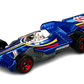 Hot Wheels 2016 - Collector # 008/250 - HW Race Team 08/10 - New Models - Formula Flashback - Metalflake Blue - USA 'Scan & Race' Card