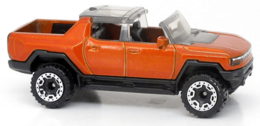 Hot Wheels 2022 - Collector # 130/250 - HW Green Speed 3/5 - New Models - GMC Hummer EV - Metallic Orange - USA