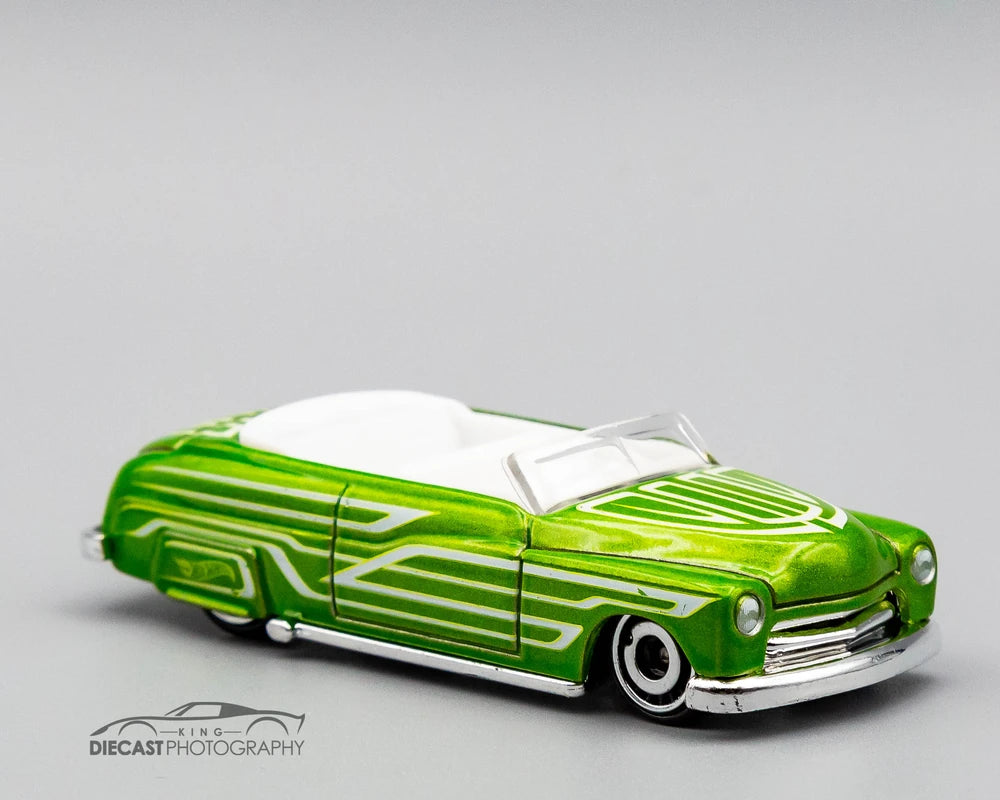 Hot Wheels 2021 - Theme / Convertibles Series # 7/10 - '49 Merc - Metalflake Green - Walmart Exclusive