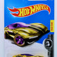 Hot Wheels 2017 - Collector # 341/365 - Super Chromes 3/10 - Gazella GT - Gold Chrome Body / Purple Window - International Card