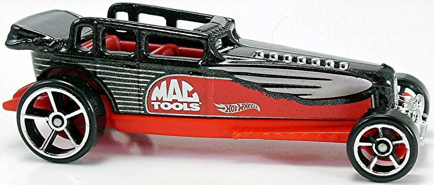 Hot Wheels 2015 - Collector # 013/250 - HW City / HW Performance / New Models - Great Gatspeed - Black & Red / Mac Tools - USA 'Showdown' Card