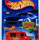 Hot Wheels 2002 - Collector # 057/240 - Wild Frontier Series 3/4 - Grillionaire - Orange / Saucy Sanders - Gold 5 Spokes - USA Race & Win Card