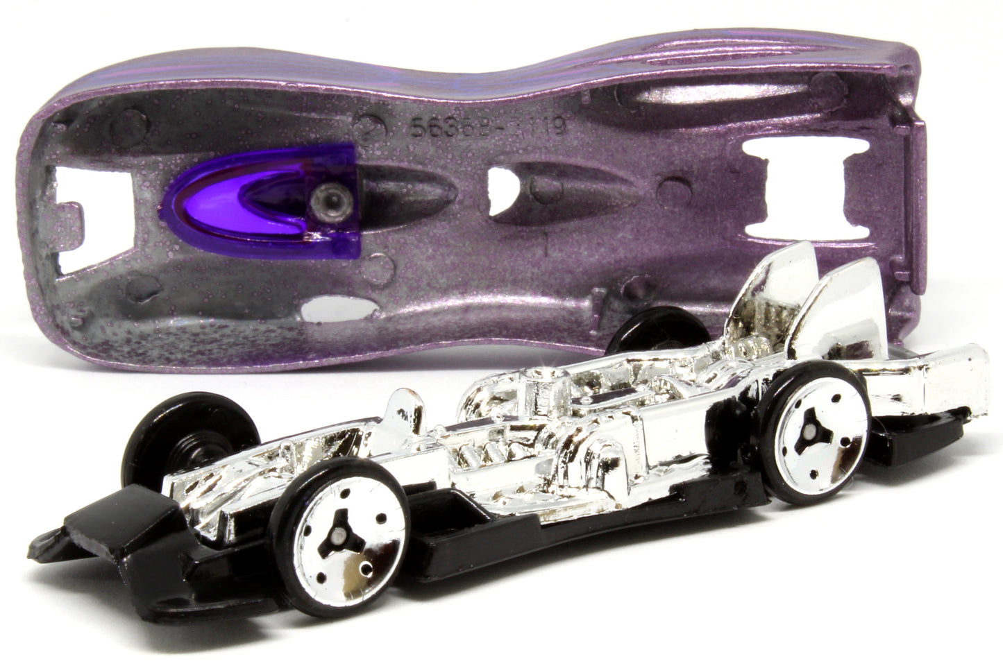 Hot Wheels 2007 - Collector # 040/180 - Pop-Offs 4/4 - Ground FX - Purple / Pinstripes - USA Card