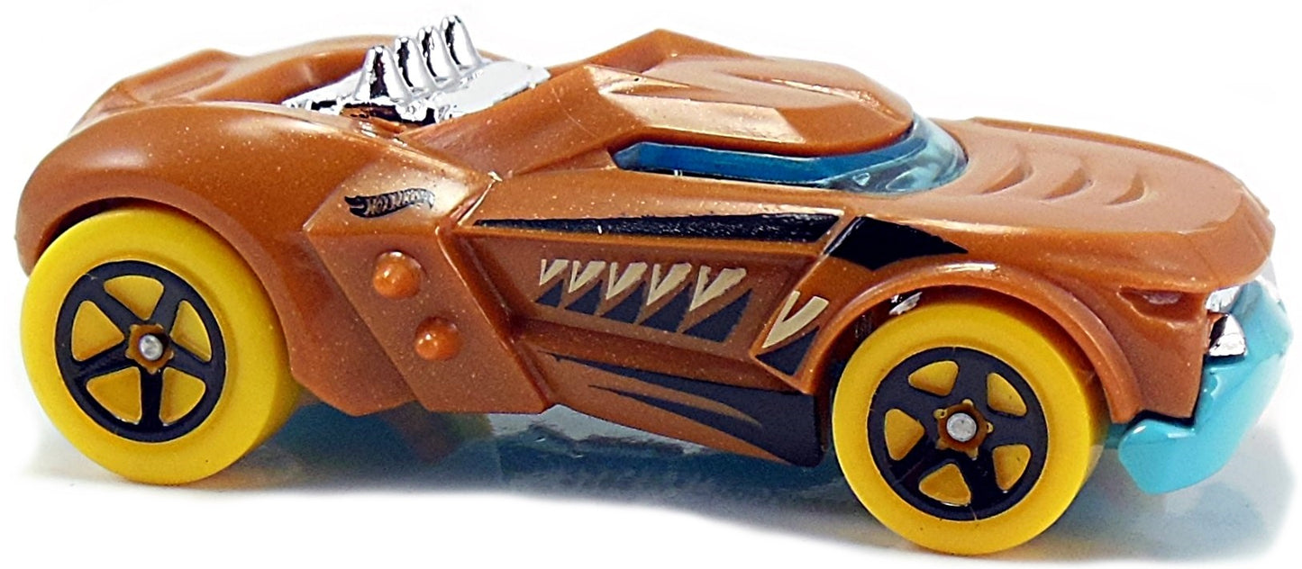 Hot Wheels 2017 - Collector # 350/365 - Street Beasts 6/10 - Growler - Brown - USA Card