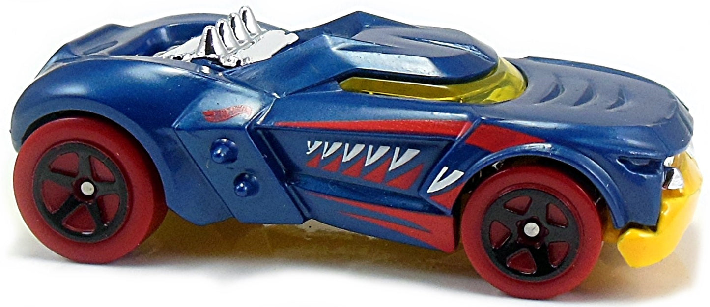 Hot Wheels 2017 - Collector # 257/365 - Street Beasts 6/10 - Growler - Blue - USA Card